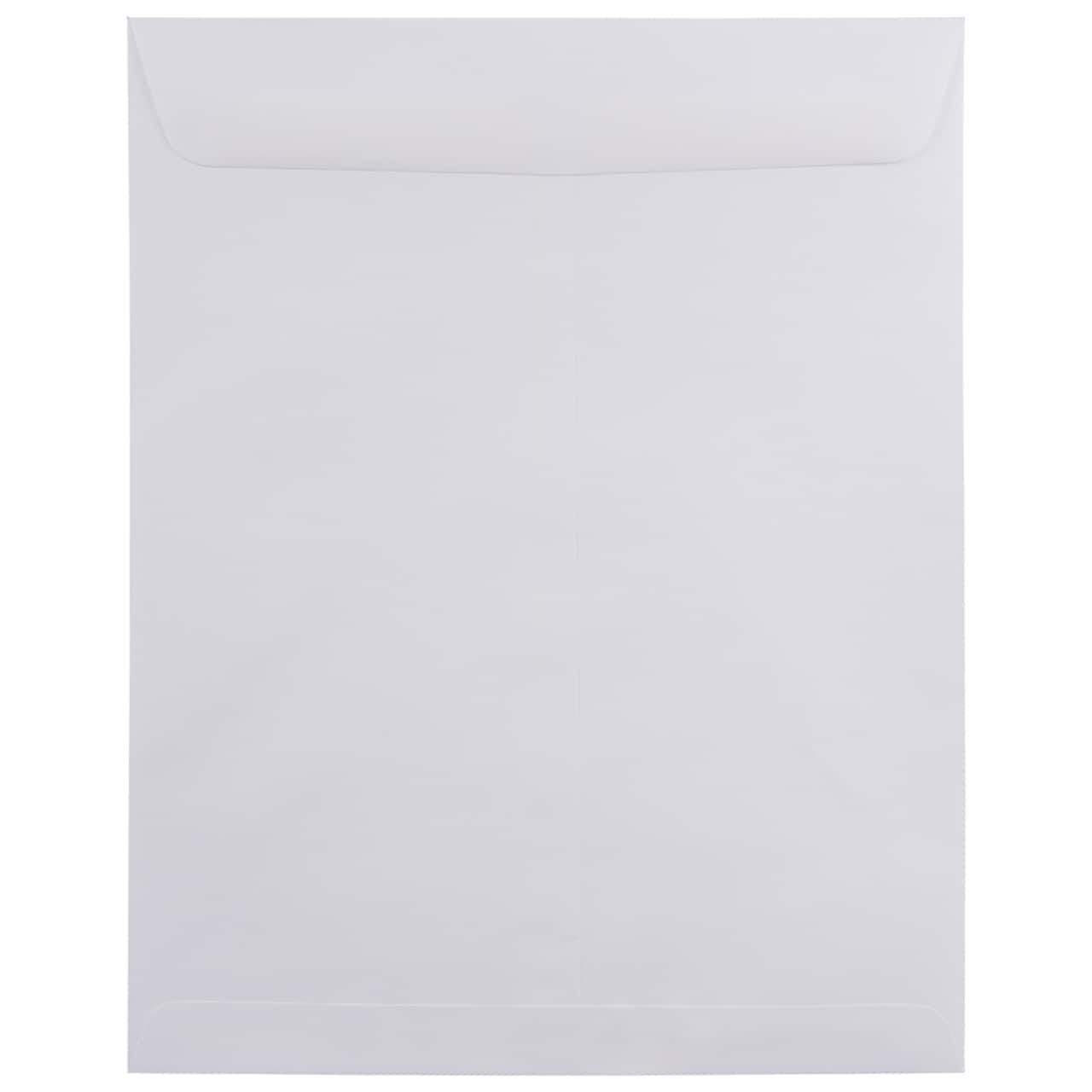 JAM Paper 11.5" x 14.5" White Open End Catalog Commercial Envelopes